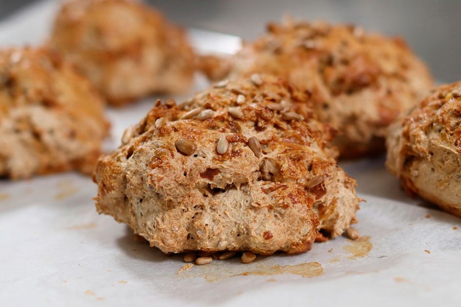 billede til opskrift på glutenfri sandwichbrød